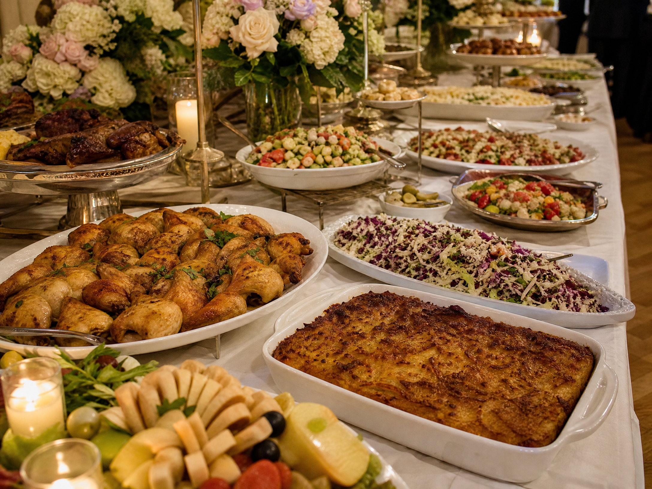 Simcha catering spread